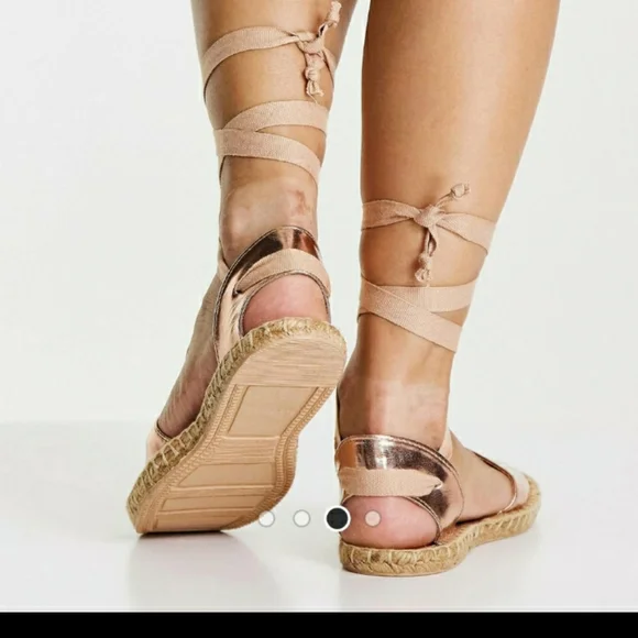 Rose Gold Espadrilles - Picture 2 of 6